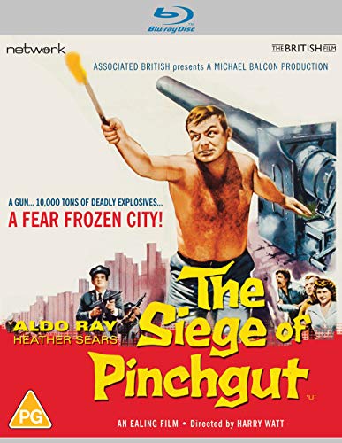 Blu-ray cover art showing a shirtless man holding a torch near a large cannon.