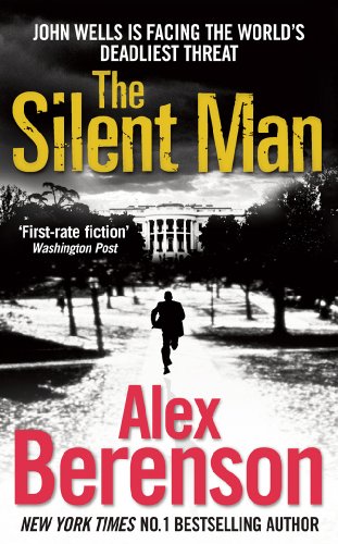 Book cover for “The Silent Man” featuring a running figure and the White House.