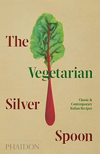 Book cover with a Swiss chard leaf shaped like a spoon on tan background.