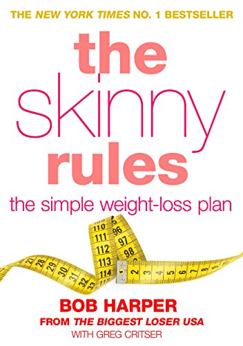 Book cover: "The Skinny Rules" with a measuring tape and weight-loss theme.