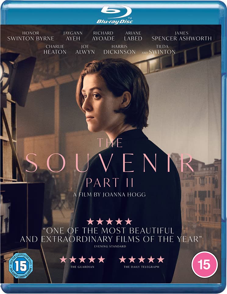 “The Souvenir: Part II” Blu-ray cover featuring Joanna Hogg’s film and cast names.