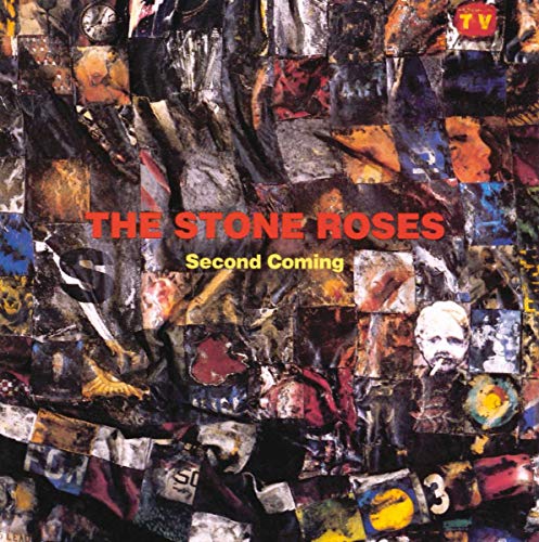 The Stone Roses’ “Second Coming” vinyl album cover, collage of images.