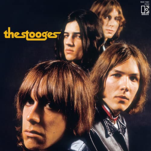 Album cover for The Stooges featuring four young men with long hair.