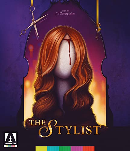 Blu-ray cover for "The Stylist" featuring a person with long red hair.