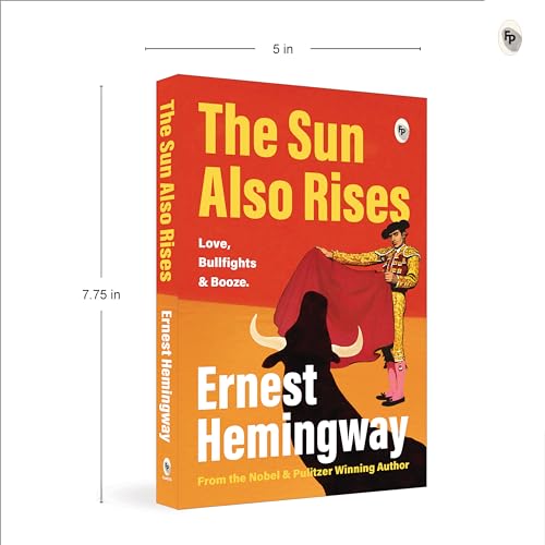 Book cover for "The Sun Also Rises" featuring a matador and bull.