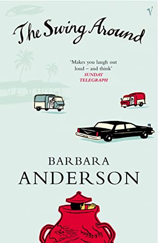 Book cover: "The Swing Around" by Barbara Anderson, with vehicles and a teapot.