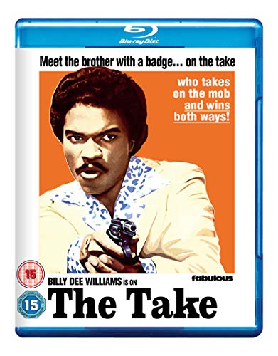 Blu-ray cover art for The Take featuring Billy Dee Williams holding a handgun.