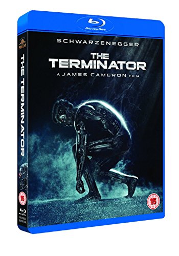 Blu-ray case for "The Terminator" featuring a robotic figure.