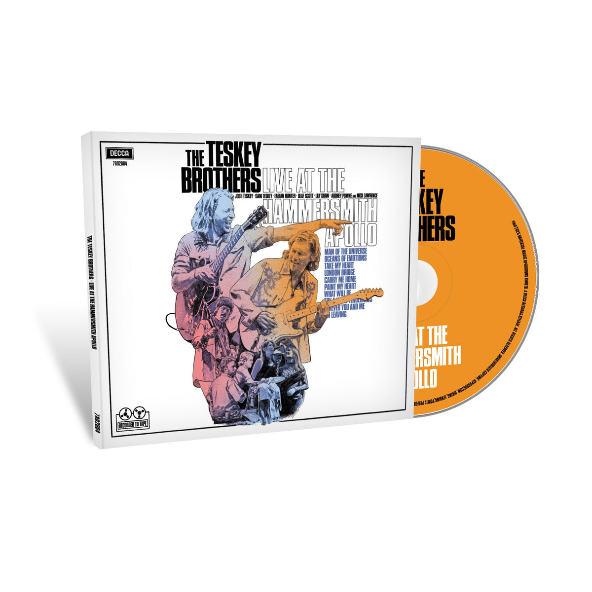 CD case for The Teskey Brothers’ “Live At The Hammersmith Apollo.”