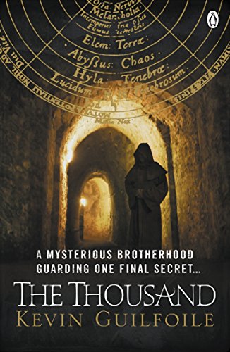 Book cover: hooded figure in a stone tunnel, dark and mysterious.