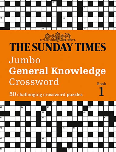 Orange book cover with a black and white crossword puzzle grid.
