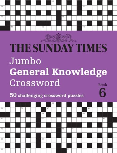 Purple crossword book cover with āThe Sunday Timesā logo and puzzle grid.