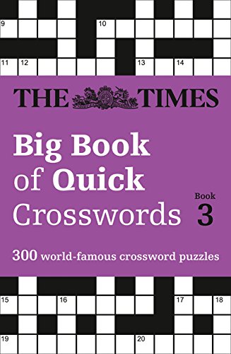 The Times Big Book of Quick Crosswords Book 3 cover with crossword puzzle grid.