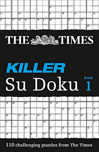 Cover of The Times Killer Su Doku Book 1 with a grid puzzle background.
