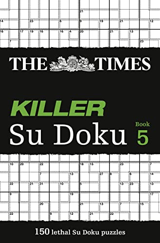 Book cover for “The Times Killer Su Doku 5” with grid puzzles.