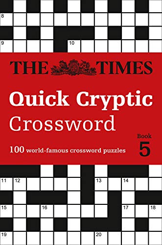 Rectangular paperback book with “The Times” logo, likely blue cover, crossword puzzles.