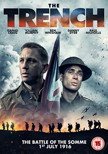 DVD cover art for The Trench featuring Daniel Craig, Cillian Murphy, and soldiers in battle.
