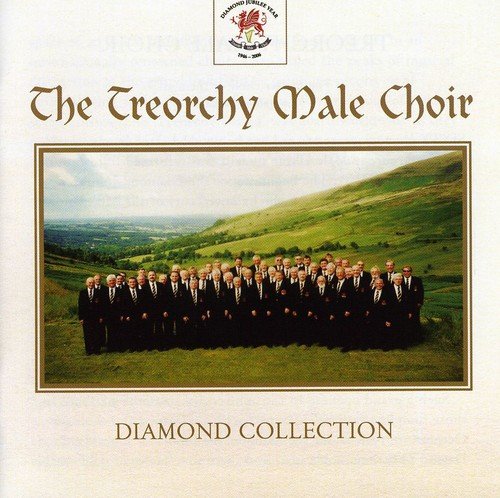 CD cover for The Treorchy Male Choir, featuring a landscape and group photo.