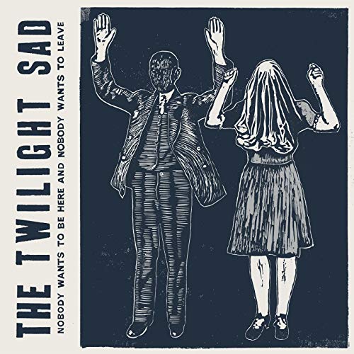 The Twilight Sad album cover: illustrated figures with raised hands.