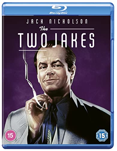 Blu-ray cover for The Two Jakes featuring Jack Nicholson holding a cigarette.
