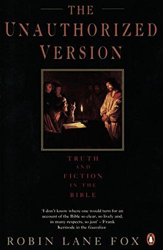 Book cover: "The Unauthorized Version" with a painting of figures around a table.