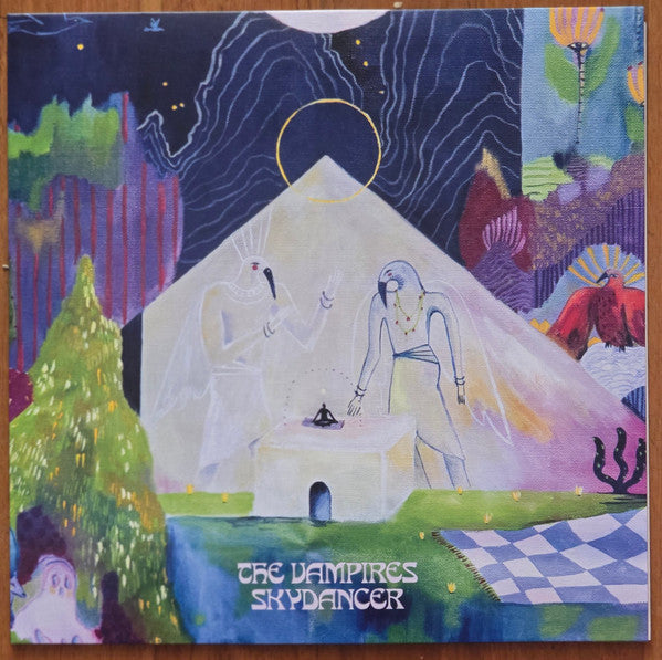 Painted album cover for "The Vampires - Skydancer" vinyl record.