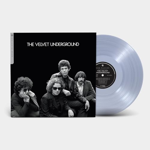 The Velvet Underground album cover and translucent blue vinyl record.