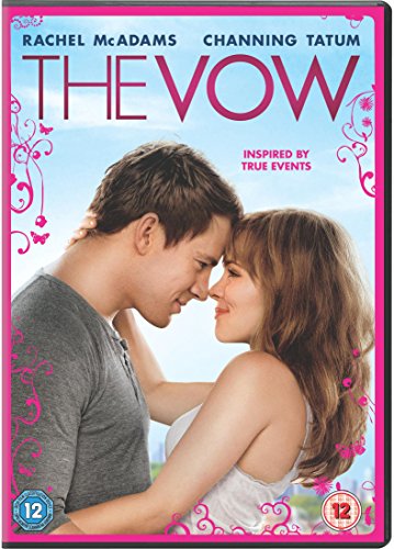 DVD cover for The Vow featuring Rachel McAdams and Channing Tatum embracing.
