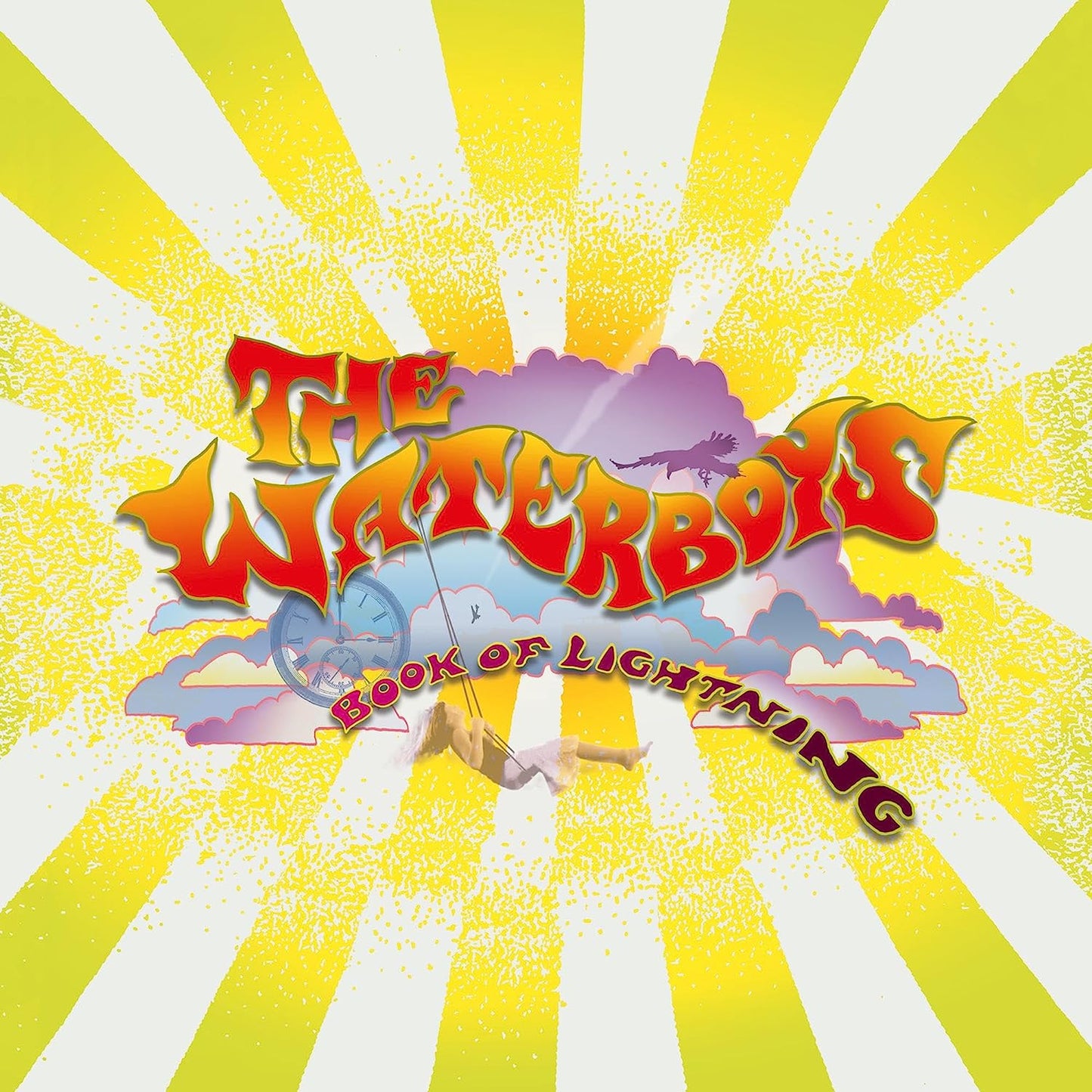 Album cover for “The Waterboys’ Book of Lightning” with surreal imagery.