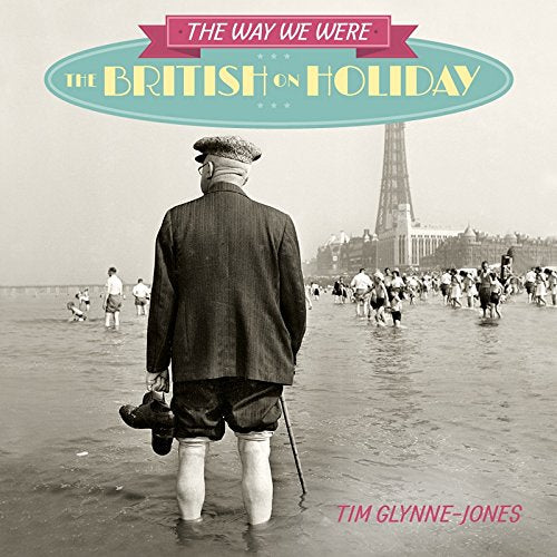 Vintage book cover depicting a man on a crowded beach, looking at the Eiffel Tower.
