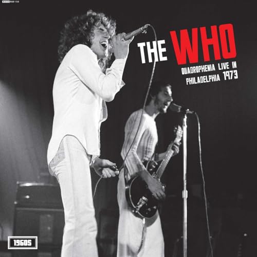 Vinyl record sleeve with The Who's logo and 1970s concert photography in bold colors.