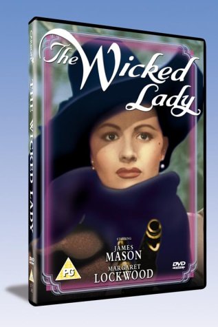 DVD case for "The Wicked Lady" featuring a woman in a black hat.