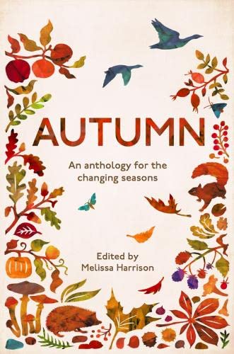 Book cover with autumnal foliage, animals, and the title "Autumn.