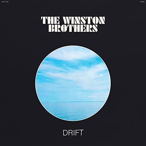 Vinyl record cover for "Drift" by The Winston Brothers, featuring a sky and sea.