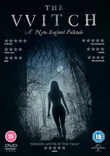 DVD cover for "The Witch," showing a silhouetted figure in a dark forest.
