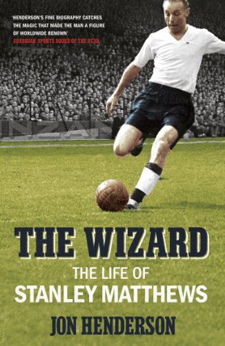 Book cover featuring a soccer player kicking a ball, titled "The Wizard".