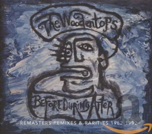CD cover for The Woodentops’ “Before During After” with painted face.