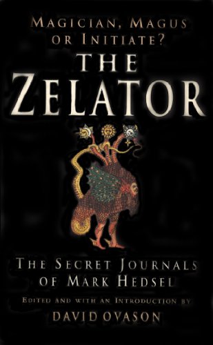 Book cover: "The Zelator" with a detailed, colorful, mythical creature illustration.