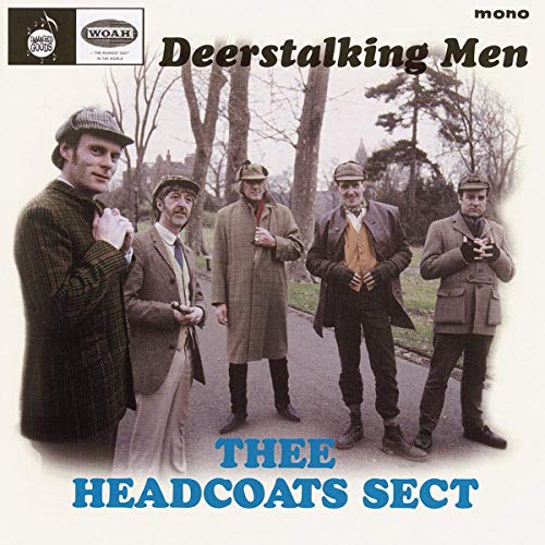 Album cover featuring five men in vintage tweed coats and flat caps.