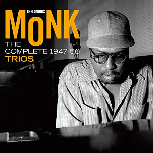 Thelonious Monk album cover featuring a black-and-white photo of Monk playing piano.