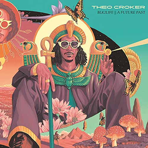CD cover art featuring Theo Croker in Egyptian-inspired attire.