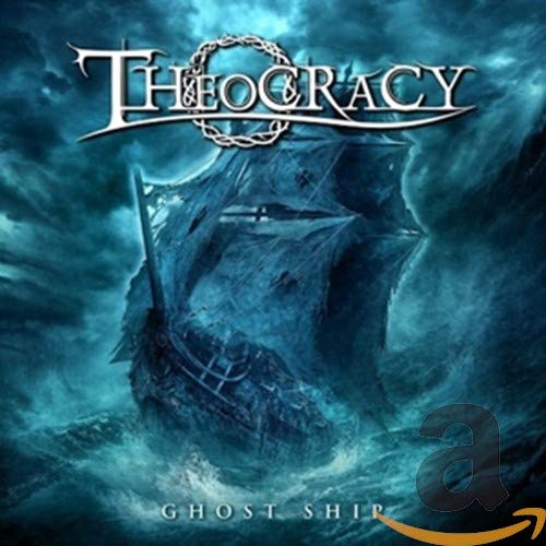 Theocracy “Ghost Ship” CD cover with a spectral sailing vessel illustration.