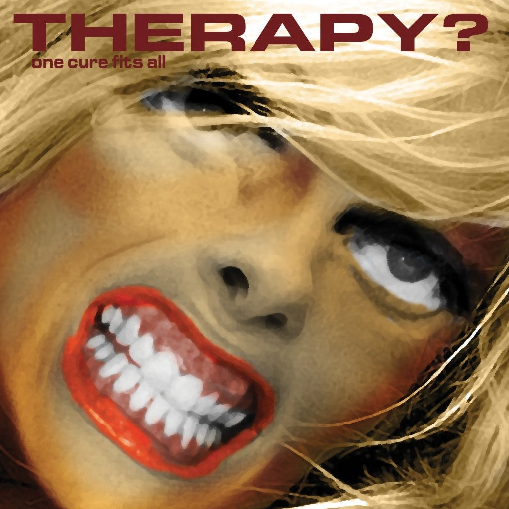 Album cover art showing a close-up of a blonde woman with a wide grin.