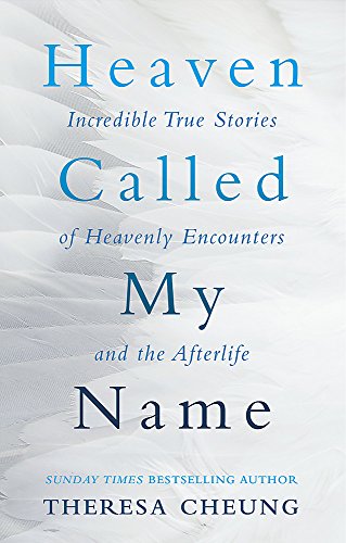 Book cover with white feathers and blue title text: "Heaven Called My Name".