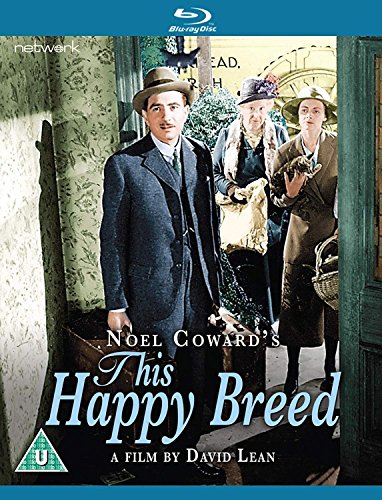 Blu-ray cover for "This Happy Breed" featuring three people in 1940s attire.