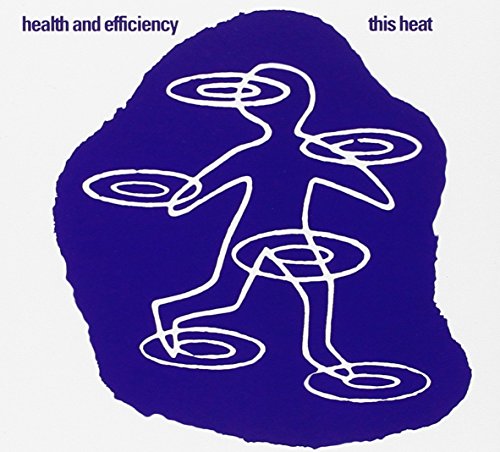 CD cover for "This Heat - Health & Efficiency" with abstract white figure on blue.