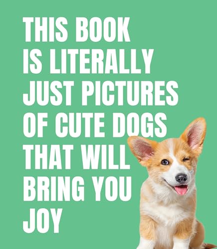 A green book cover featuring a winking corgi and large white text.