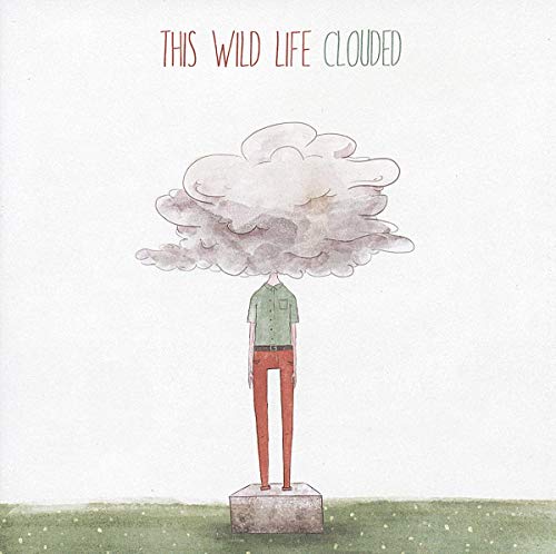 CD cover: watercolor illustration of a man with a cloud for a head.