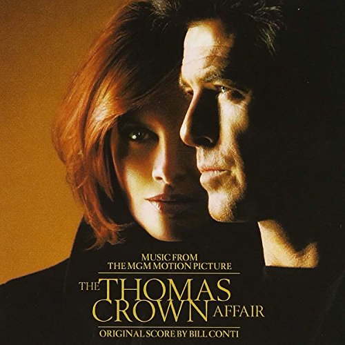CD cover featuring Pierce Brosnan and Rene Russo, film soundtrack.
