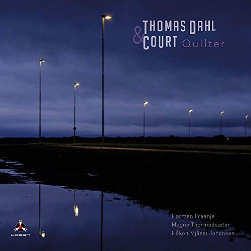 CD cover for “Quilter” by Thomas Dahl & Court, featuring streetlights.